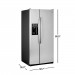 GE GSE23GSKSS 23.2 cu. ft. Side by Side Refrigerator in Stainless Steel, ENERGY STAR